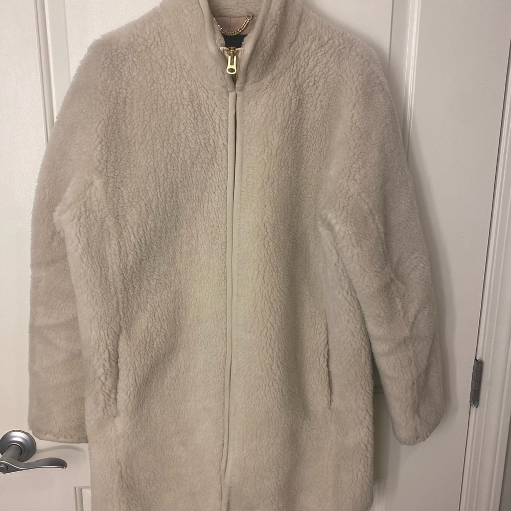 J. Crew Teddy Sherpa Winter Coat